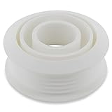 DL-pro Spülrohrverbinder WC Verbinder 28-44mm Kunststoffverbindung für den Toilettenanschluss mit 55mm Ø WC Spülrohr