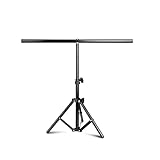 Photography T-Shape Background Support Stand Metal Backdrop Stand Frame Support for Photo Studio Video Chroma Key Green Screen(Color:80x200cm) (68x68cm)