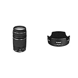 Canon EF 75-300mm F4.0-5.6 III Zoomobjektiv (58mm Filtergewinde) schwarz & EW-63C Streulichtblende (EF-S 18-55mm f/3.5-5.6 is STM Objektiv) schwarz