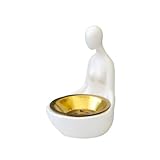 MUSISALY Abstrakte Figur Weihrauchbrenner Weihrauchhalter Kleines Modernes Räuchergefäß Weihrauchbrenner Ornament Moderner Weihrauchbrenner Aromatherapieofen Aromabrenner Harz Weiß