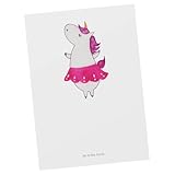 Mr. & Mrs. Panda Postkarte Einhorn Beziehungsstatus - Weiß - Grußkarte, Geschenkkarte, Karte, Ansichtskarte, Einladung