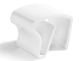 10 Stück Jalou-klick - Klemmträger Kunststoff für Alu-Jalousien - Farbe: Weiss - Aluminiumjalousien - Jalousien - Alu Jalousien (10er Set = 10 Stück Klemmträger)