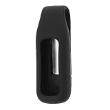 Create idea Clip Halter Kompatibel mit Fitbit Charge 5 Fitness Tracker Pocket Clip Ersatz Tragbare Weiche Silikon Case Cover Schw