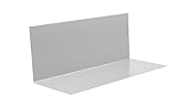 INEFA Winkelblech ohne Wasserfalz Silber 200cm, 1 Stück, Winkelprofil, Dachprofil, Winkelleiste, Aluminium, Kantenschutz, Eckwinkel
