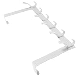 KOMBIUDA Türhaken Griffe Hakenaufhänger für die Tür über dem Türorganizer Scharnier gardarobenhaken coat hooks Robuster Kleiderbügel über der Tür Haken für Türhänger Kohlenstoffstahl Weiß
