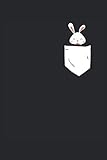 Lustiges Osternotizbuch Hase in Tasche: Lustiges Osternotizbuch mit linierten Journalpapier | 120 Seiten um Ideen und Gedanken auf zu schreiben | Witzige Geschenkidee für Hühner und Osterfans