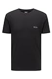 BOSS Herren T-Shirt RN 2P CO/EL Zweier-Pack T-Shirts mit Logo auf der Brust Schwarz XL
