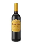 Campo Viejo Tempranillo Rotwein – Spanischer Rotwein mit Fruchtaromen, würzigen Kräuternoten und zarter Vanille-Kokos-Süße – 1 x 0,75 L