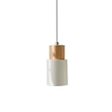 HSCW Nordic modern und einfacher Retro Pendelleuchte Industrie-Deckenleuchte Zement Lampenschirm Jahrgang E27 Licht Leuchte for Kaffee-Bar Kitchen Design dekorative Leuchten (Größe : Weiß)