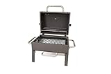 ACTIVA Tischgrill Holzkohle Angular ToGo I Camping Grill mit Deckel & Thermometer I Mini Grill ein gelungenes Barbecue
