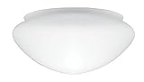 Westinghouse Lighting 8704540 Lampenschirm 13,1 cm aus satiniertem Glas, Pilzform, weiß, 14.3 x 17 x 8.51 cm