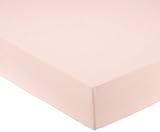 Pinolino 540002-7 - Spannbetttuch für Kinderbetten, Jersey, rosa