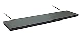 Wandregal - Hängeregal - Moderner Stil und einfache Installation - Wandboard - Wand Regalbrett zu jedem Zimmer - Einzigartiges Innendesign an Ihren Fingerspitzen, Mattes Schwarz, 100