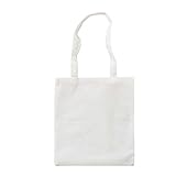 Bags by Jassz Stoffbeutel aus Baumwolle mit langen Henkeln (ca. 38 x 42 cm, Weiß)