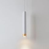 Weiße lange Insel pendelleuchte Mini Tube LED pendelleuchte Nordic Coastal Industrial Linearer kronleuchter COB Minimalismus Küchenlampe oben spüle Schlafzimmer Nachttisch Esszimmer Flur Herg