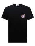 FC Bayern München Herren T-Shirt Logo klein schwarz, L