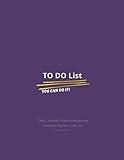 To do List Checklist And Notes (Cover: Purple): Cool and Minimal Cover Design Glossy Size 8.5'x11' (120 Pages) Notebook Journal, 3 Top Priorities, for Daily and Weekly Planner