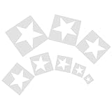 COHEALI 8 Stück Sternvorlagen DIY hohle Malvorlagen Schablonen für Bastelarbeiten Scrapbooking