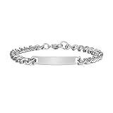 ForeverEngraved Armband mit Gravur | Personalisiertes Armband | Armband in Silb