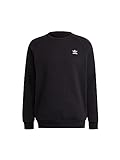 adidas Mens Essential Crew Sweatshirt, Black, M