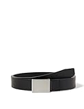 Calvin Klein Herren Gürtel Formal Plaque Belt 3.5 cm Ledergürtel, Schwarz (Black), 90 cm