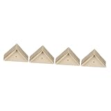 jojofuny 4 Sätze Eckcode Behoben Stahlbeschläge Schrankbeschläge Winkelbeschläge Stahlhalterungen Bettbeschlag Bett Eckhalterungen Eckstreben Kaltgewalzter Stahl Beige 10 Stück * 4
