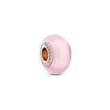 PANDORA Charm Moments 'Muranoglas rosa' rosévergoldet 789421C00