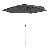 Cerlingwee Garten-Sonnenschirm-Regenschirm, Sonnenschirm-Terrassen-Regenschirm-Metallstange für Garten im Freien und Terrasse für Balkon-Pool