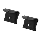BESTYASH 2St Brillenetui Taschen faltbar Halter Kettenständer Brillenhülle brillenablage brillenbeutel Brillentasche brillenbox Sonnenbrillen-Organizer Geld-Geldbörse Geldbeutel PVC Black