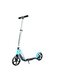 HUDORA BigWheel 205 Pure Scooter - Tretroller für Kinder und Erwachsene - Roller ab 6 Jahre - Cityroller bis zu 100 kg - Klappbar & Höhenverstellbar - Blau - 14318