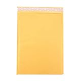 Richolyn Bubble Packaging Envelopes – Yellow Kraft Envelope Mailers – Perfect for Shipping and Mailing Jewelry Makeup Supplies for Small Business Packages
