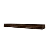 moebel17 TV Lowboard Sideboard Board Fernsehschrank stehend mit Gestell aus Metall, Braun, Holz, mit 3 Türen, viel Stauraum,140 x 16,6 x 31,8 cm 91492 (Braun)