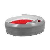 Gatuida Schwellenrampe Haustierschritte Bordstein Rollstuhlrampe Türrampen Für Rollstühle Türen Streifen Anti-rutsch-band Fallen Gelassen Heberampe Für Wohnwagen Faltbar Pvc Light Grey