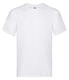 Fruit of the Loom Herren SS022M T-Shirt, Weiß (Weiß 30), M