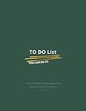 To do List Checklist And Notes (Cover: Grayish-Green): Cool and Minimal Cover Design Glossy Size 8.5'x11' (120 Pages) Notebook Journal, 3 Top Priorities, for Daily and Weekly Planner