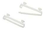 Gardinia Gleiter, Kunststoff, Weiß, 5 x 5 x 0.02 cm, 10 Stück (1er Pack)