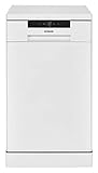 Bomann GSP 7409 Geschirrspüler, Stand/Unterbaufähig/freistehend, LED-Display, 45 cm, Ausführung, 10 Maßgedecke, 6 Programme, weiß