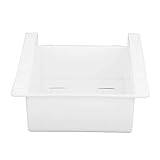 SHYEKYO Kühlschrank-Lagerregal, herausziehbare Behälter aushöhlen ungiftiges ABS für Speisekammer, Schrank, Küchenorganisation und Lagerung(Weiß)