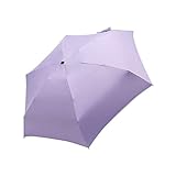 6 Ribstravel Sun & Rain Regenschirm Mini Klappe Reise kompakt und Leichter UV -Schutz klarer Regenschirm mit Fall 37 -Zoll -Taschenschirm für Männer Frauen Kinder