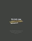 To do List Checklist And Notes (Cover: Cool Brown): Cool and Minimal Cover Design Glossy Size 8.5'x11' (120 Pages) Notebook Journal, 3 Top Priorities, for Daily and Weekly Planner