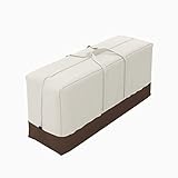 Amazon Basics - Aufbewahrungstasche für Gartenmöbel-Sitzkissen / -Sitzbezüge, Beige, Hellbraun