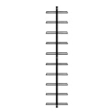 Yaheetech Weinregal Flaschenhalter Flaschenregal Aufbewahrungsregal für die Wand aus Metall 10 Flaschen, Schw