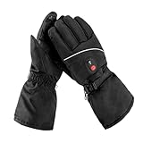 XZincer Winter-Heizhandschuhe, DREI verstellbare Thermostat-Handschuhe, Bildschirm-Heizhandschuhe Terrassenheizer Test (Black, One Size)