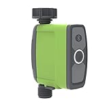 jufrezg Bewässerungscomputer, Bewässerungsuhr mit Bluetooth und App Steuerung, Automatische/Manuell Wasser Zeitschaltuhr für Garten Rasen (EU)