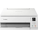 Canon PIXMA TS6351 Drucker Farbtintenstrahl Multifunktionsgerät DIN A4 (Scanner, Kopierer, Fotodrucker, OLED, 4.800 x 1.200 dpi, USB, WLAN, 5 separate Tinten, Duplexdruck, 2 Papierzuführungen), weiß