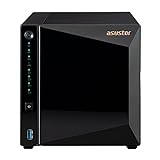 Asustor Drivestor 4 Pro AS3304T 4 Bay NAS Server - Netzwerkspeicher Gehäuse, Quad Core 1.4 Ghz CPU, 2,5 GbE Port, 2GB DDR4