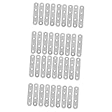 SOLUSTRE 2 Sätze Eckcode Türstrebe Geländer Fachwerk Schaltknauf Ordnerregal Buchattrappe Tischdeckenklammern Schreibtischbefestigung Tischbefestigungen Rostfreier Stahl Silver 40 Stück * 2