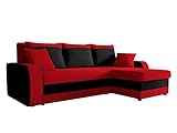 Ecksofa Kristofer, Design Eckcouch, Couch mit Schlaffunktion, Zwei Bettkasten, Wohnlandschaft, Bettfunktion L-Form Sofa, Ottomane universell (Mikrofaza 0022 + Mikrofaza 0015)
