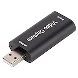 4K HDMI Video Capture Card, Game Capture Card Audio Capture Adapter USB 2.0 auf HDMI Aufnahmegerät für Streaming, Live Broadcasting, Video Conference, Teaching, Gaming