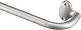 Amazon Basics - Gardinenstange für Verdunkelungsvorhänge - 71 bis 122 cm,Nickel